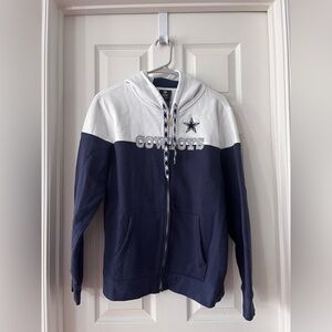 Women’s NFL Cowboys hoodie, zip-up, worn once, Women’s Large